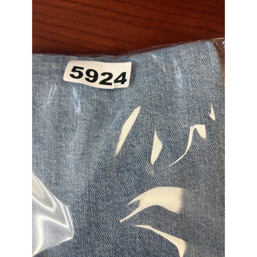 AGOLDE Nico Jeans Womens 25x28 Blue Mid‎ Rise Skinny Distressed Button Fly